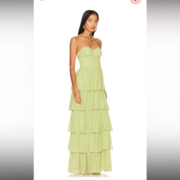 Green lover and friends maxi dress - Picture 2 of 4